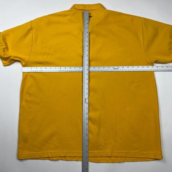 Vintage Ski Doo Bombardier Polo Shirt Mens 2XL Golf Snowmobile Yellow Cotton XXL - Picture 13 of 15